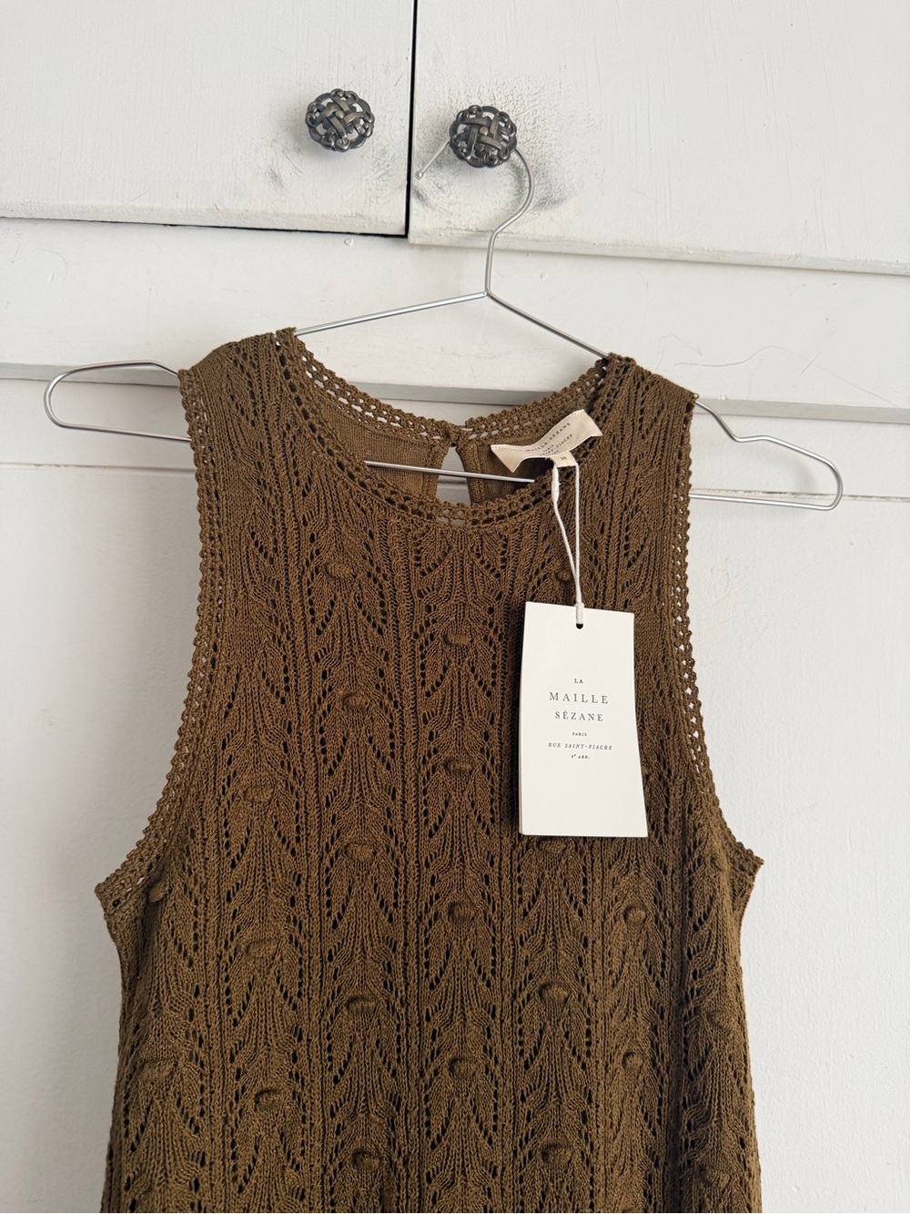 Sezane Wilma Dress - Kaki - Picture 2 of 7